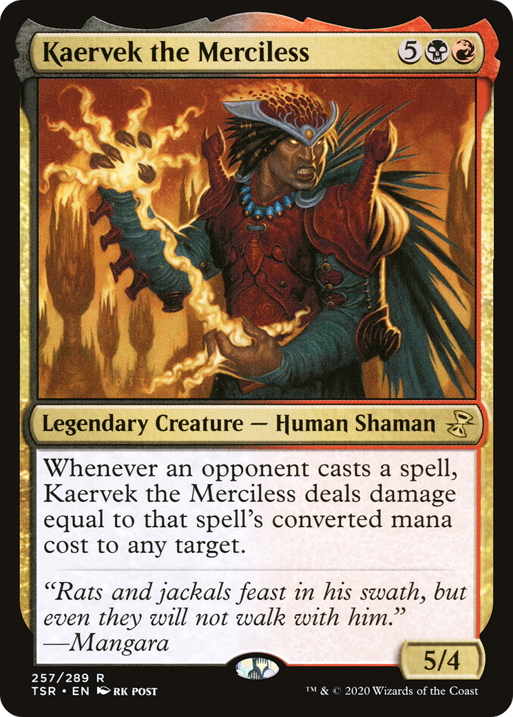 Kaervek the Merciless (TSR-257) - Time Spiral Remastered - Premium MTG Single from Wizards of the Coast - Just $0.08! Shop now at Game Crave Tournament Store