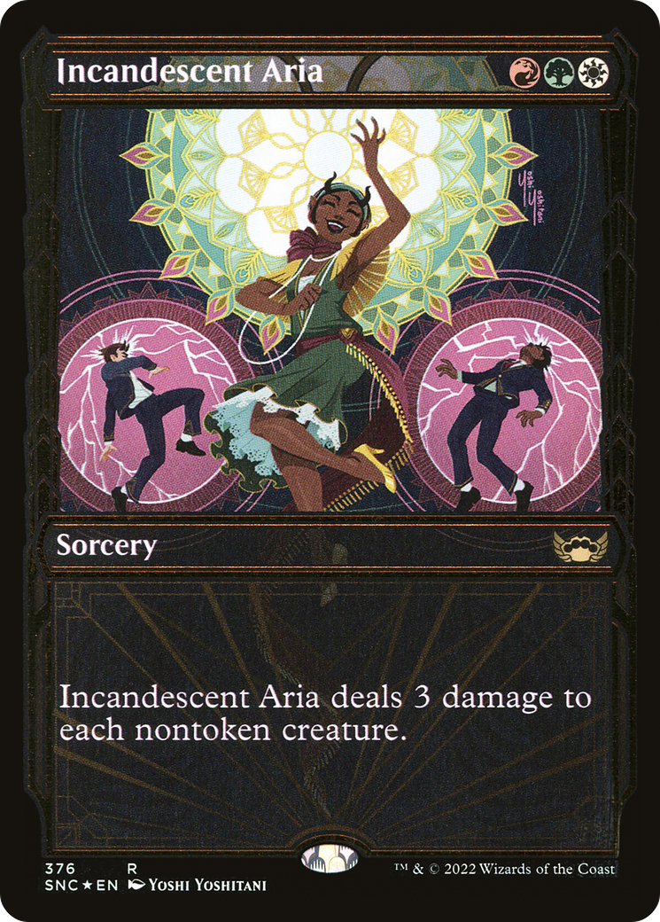 Incandescent Aria (SNC-376) - Streets of New Capenna: (Showcase) Foil - Premium MTG Single from Wizards of the Coast - Just $0.34! Shop now at Game Crave Tournament Store