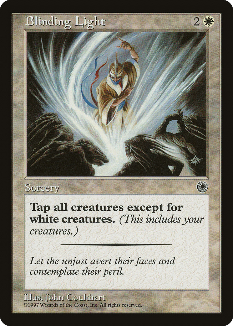 Blinding Light (POR-008) - Portal - Premium MTG Single from Wizards of the Coast - Just $0.22! Shop now at Game Crave Tournament Store