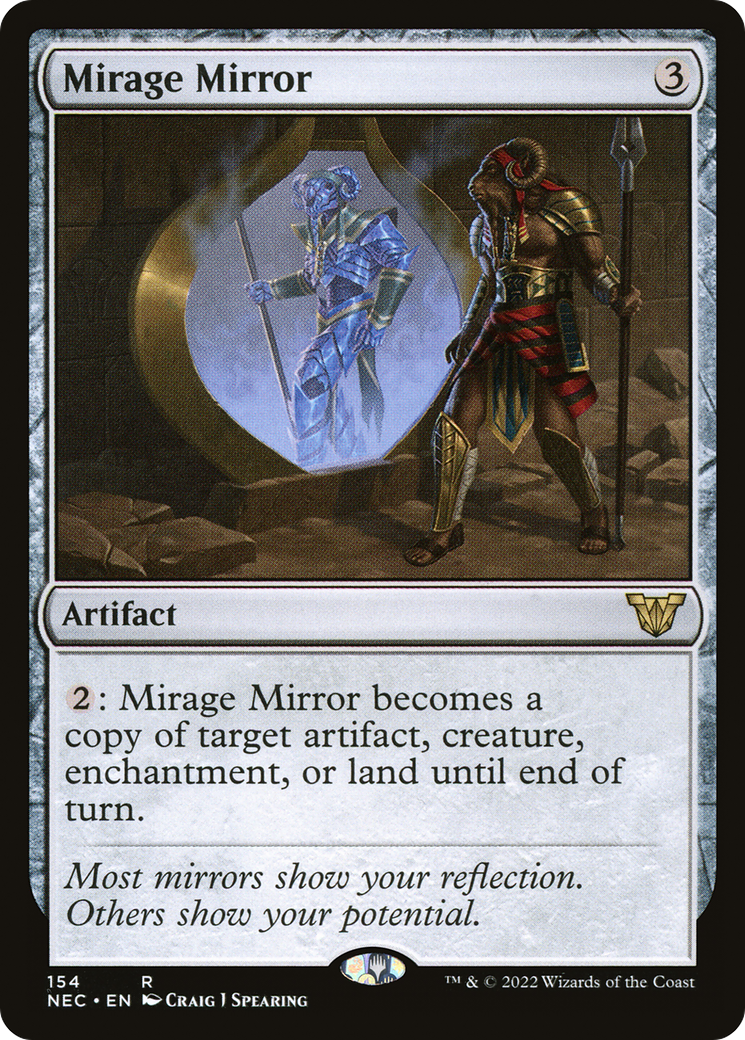 Mirage Mirror (NEC-154) - Neon Dynasty Commander - Premium MTG Single from Wizards of the Coast - Just $0.15! Shop now at Game Crave Tournament Store