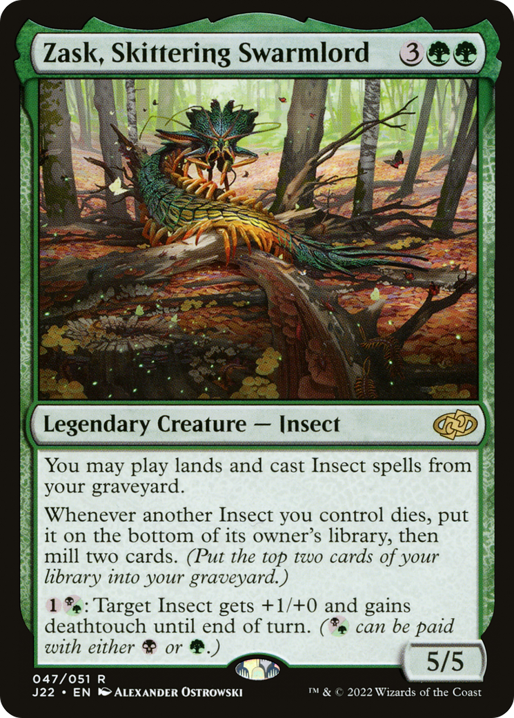 Zask, Skittering Swarmlord (J22-047) - Jumpstart 2022 - Premium MTG Single from Wizards of the Coast - Just $1.27! Shop now at Game Crave Tournament Store