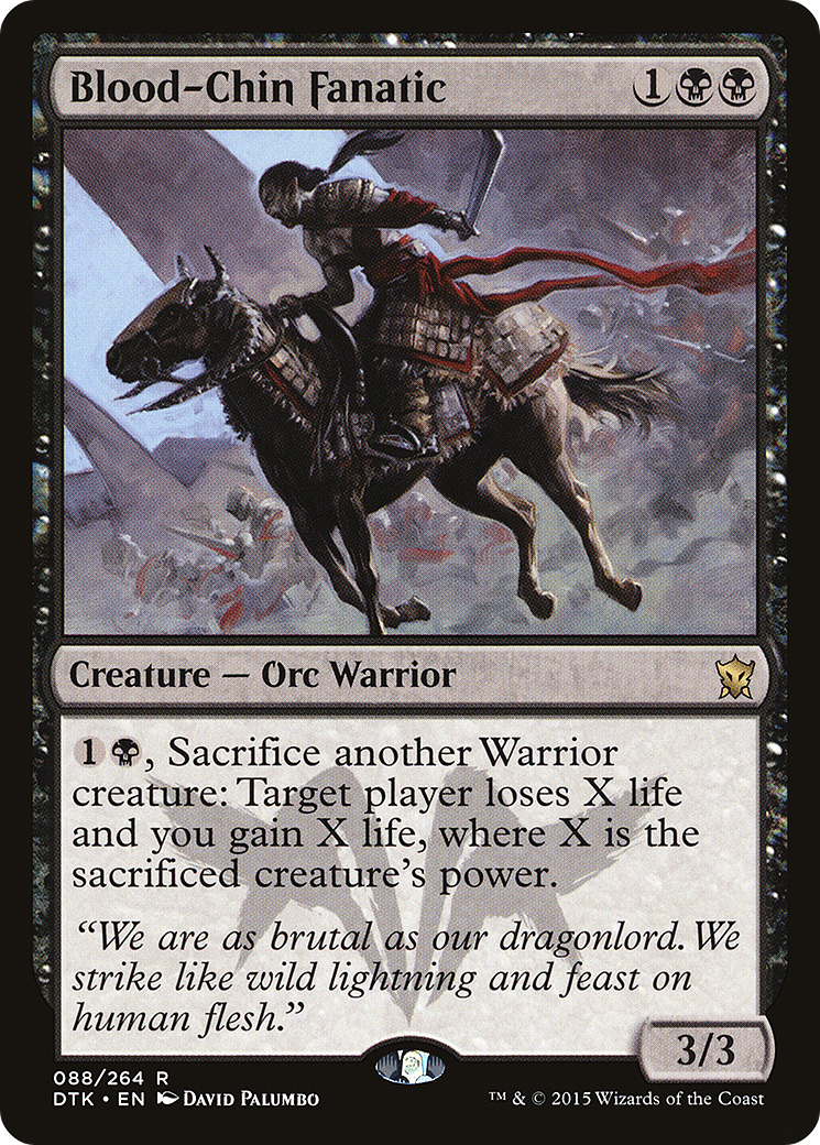 Blood-Chin Fanatic (DTK-088) - Dragons of Tarkir - Premium MTG Single from Wizards of the Coast - Just $0.08! Shop now at Game Crave Tournament Store