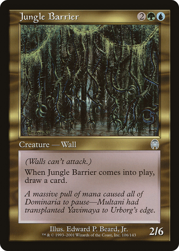 Jungle Barrier (APC-106) - Apocalypse - Premium MTG Single from Wizards of the Coast - Just $0.08! Shop now at Game Crave Tournament Store