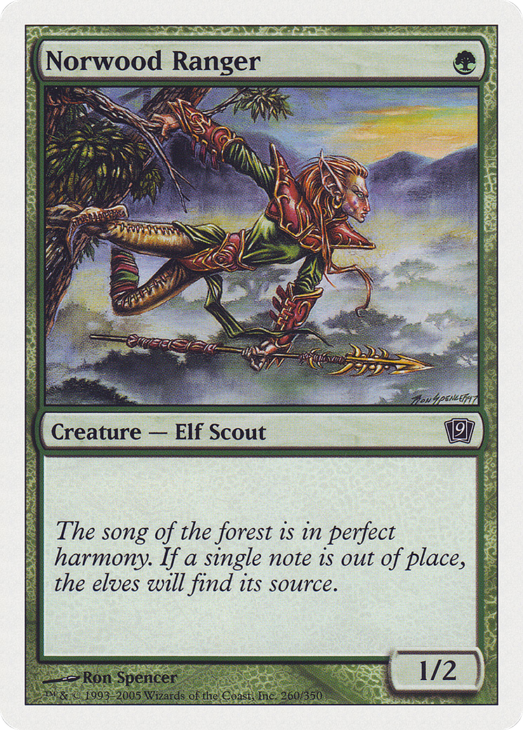Norwood Ranger (9ED-260) - Ninth Edition - Premium MTG Single from Wizards of the Coast - Just $0.08! Shop now at Game Crave Tournament Store