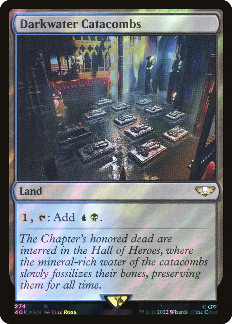 Darkwater Catacombs (40K-274★) - Warhammer 40,000 Commander Foil - Premium MTG Single from Wizards of the Coast - Just $0.14! Shop now at Game Crave Tournament Store