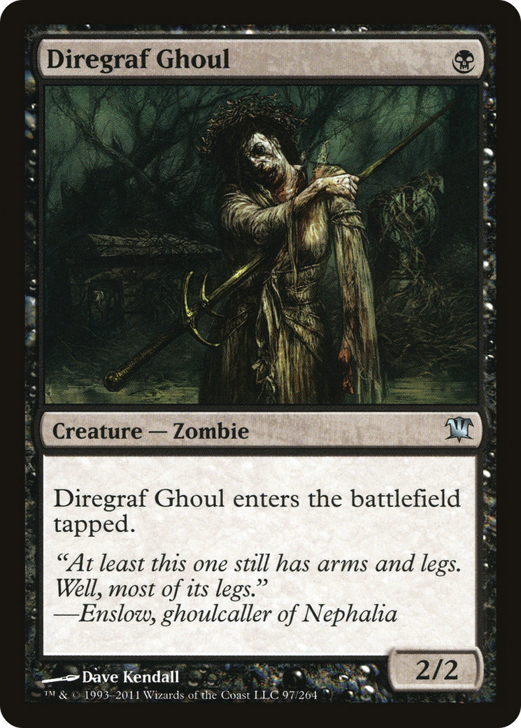 Diregraf Ghoul (ISD-097) - Innistrad Foil - Premium MTG Single from Wizards of the Coast - Just $0.10! Shop now at Game Crave Tournament Store