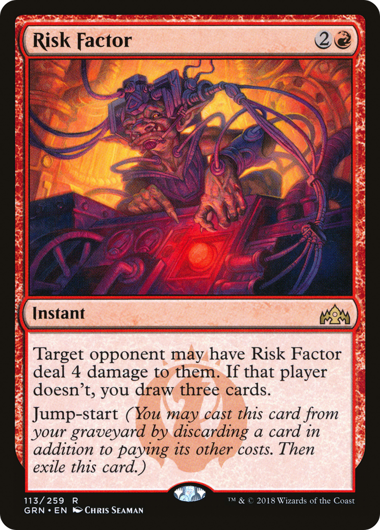 Risk Factor (GRN-113) - Guilds of Ravnica - Premium MTG Single from Wizards of the Coast - Just $0.11! Shop now at Game Crave Tournament Store