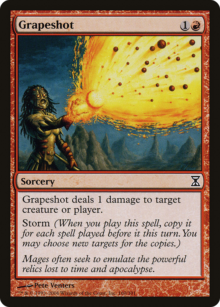 Grapeshot (TSP-160) - Time Spiral Foil - Premium MTG Single from Wizards of the Coast - Just $12.56! Shop now at Game Crave Tournament Store