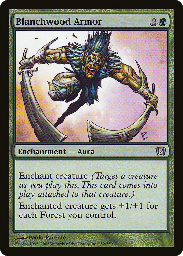 Blanchwood Armor (9ED-232★) - Ninth Edition Foil - Premium MTG Single from Wizards of the Coast - Just $0.31! Shop now at Game Crave Tournament Store