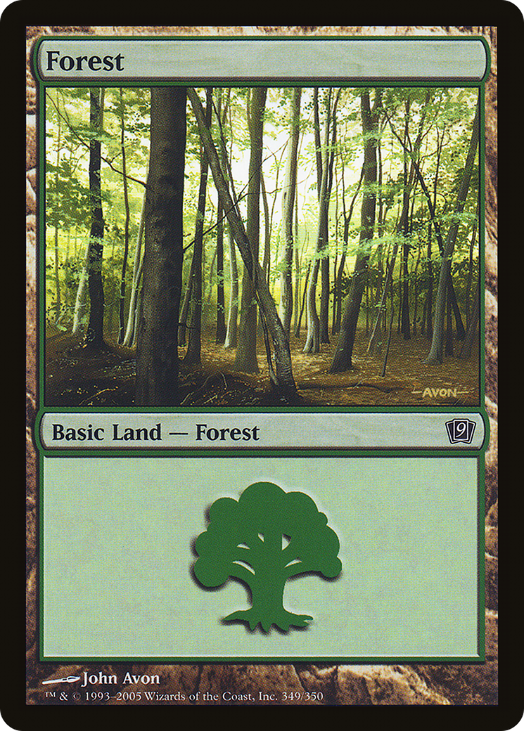 Forest (9ED-349★) - Ninth Edition Foil - Premium MTG Single from Wizards of the Coast - Just $0.21! Shop now at Game Crave Tournament Store