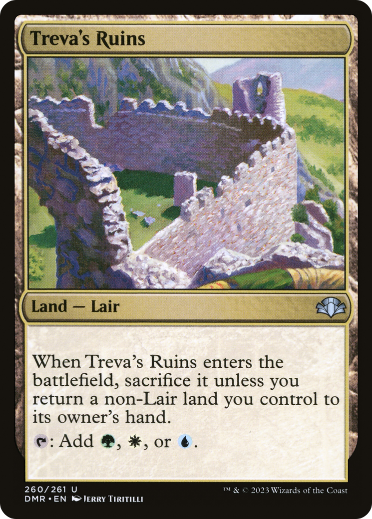 Treva's Ruins (DMR-260) - Dominaria Remastered Foil - Premium MTG Single from Wizards of the Coast - Just $0.08! Shop now at Game Crave Tournament Store