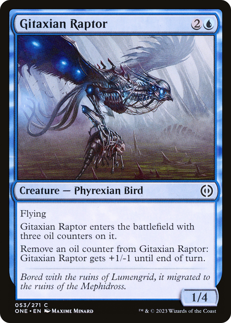 Gitaxian Raptor (ONE-053) - Phyrexia: All Will Be One Foil - Premium MTG Single from Wizards of the Coast - Just $0.08! Shop now at Game Crave Tournament Store