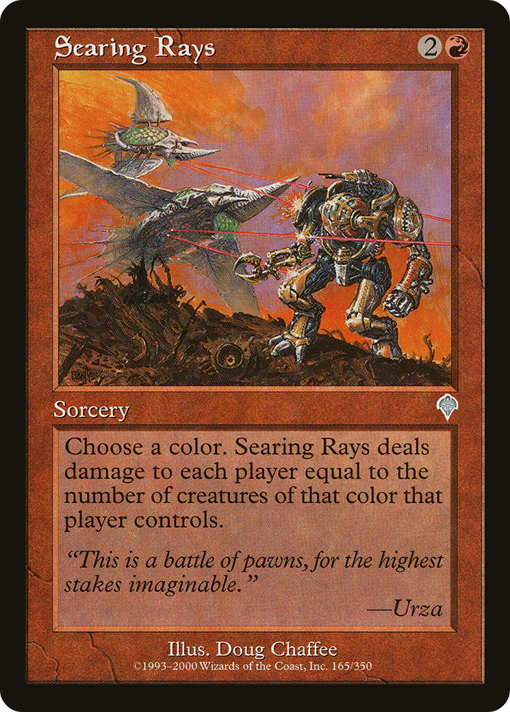 Searing Rays (INV-165) - Invasion Foil - Premium MTG Single from Wizards of the Coast - Just $1.51! Shop now at Game Crave Tournament Store