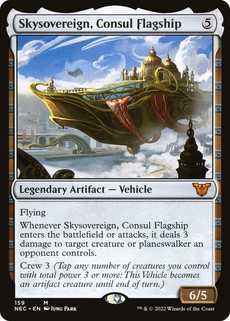 Skysovereign, Consul Flagship (NEC-159) - Neon Dynasty Commander - Premium MTG Single from Wizards of the Coast - Just $0.91! Shop now at Game Crave Tournament Store