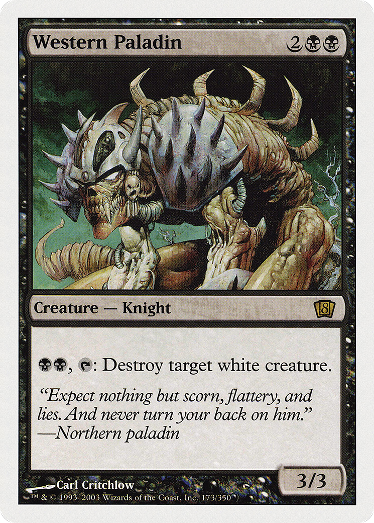Western Paladin (8ED-173) - Eighth Edition - Premium MTG Single from Wizards of the Coast - Just $0.10! Shop now at Game Crave Tournament Store