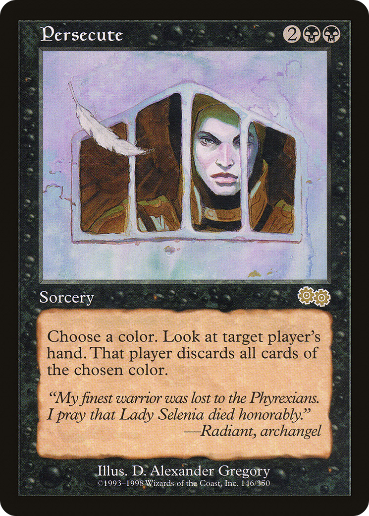 Persecute (USG-146) - Urza's Saga - Premium MTG Single from Wizards of the Coast - Just $0.96! Shop now at Game Crave Tournament Store
