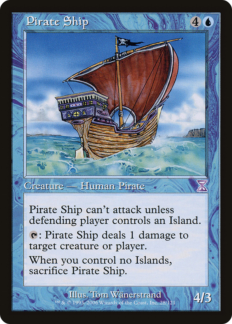 Pirate Ship (TSB-028) - Time Spiral Timeshifted Foil - Premium MTG Single from Wizards of the Coast - Just $4.53! Shop now at Game Crave Tournament Store