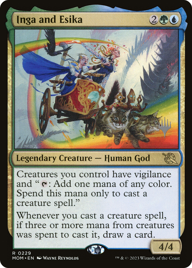 Inga and Esika (PMOM-229P) - March of the Machine Promos Foil - Premium MTG Single from Wizards of the Coast - Just $0.35! Shop now at Game Crave Tournament Store