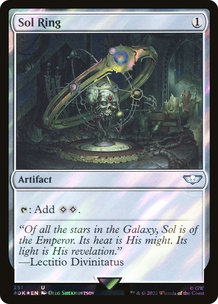 Sol Ring (40K-251★) - Warhammer 40,000 Commander Foil - Premium MTG Single from Wizards of the Coast - Just $2.40! Shop now at Game Crave Tournament Store