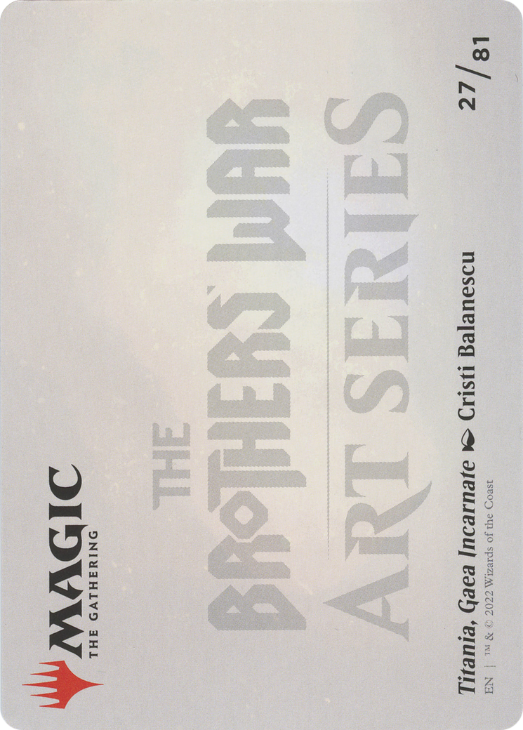 Titania, Gaea Incarnate // Titania, Gaea Incarnate (ABRO-027) - The Brothers' War Art Series (Borderless) Foil - Premium MTG Single from Wizards of the Coast - Just $0! Shop now at Game Crave Tournament Store