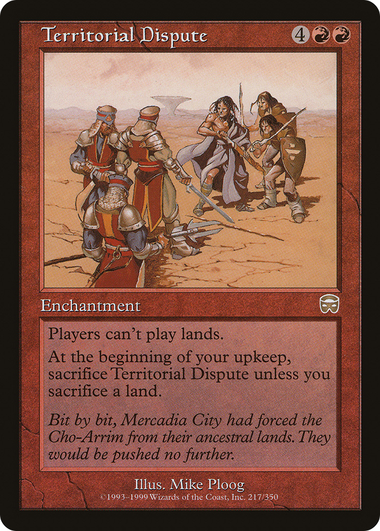 Territorial Dispute (MMQ-217) - Mercadian Masques - Premium MTG Single from Wizards of the Coast - Just $0.25! Shop now at Game Crave Tournament Store