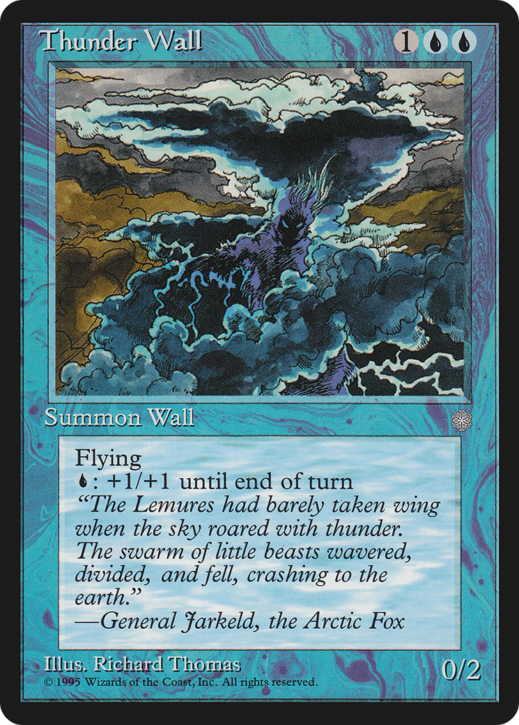 Thunder Wall (ICE-104) - Ice Age - Premium MTG Single from Wizards of the Coast - Just $0.25! Shop now at Game Crave Tournament Store