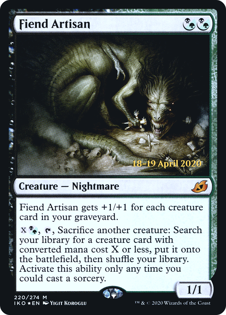 Fiend Artisan (PIKO-220S) - Ikoria: Lair of Behemoths Promos Foil - Premium MTG Single from Wizards of the Coast - Just $6.90! Shop now at Game Crave Tournament Store