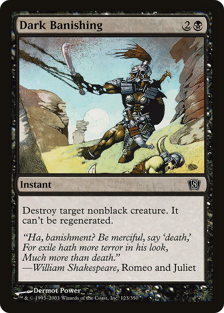 Dark Banishing (8ED-123★) - Eighth Edition Foil - Premium MTG Single from Wizards of the Coast - Just $0.08! Shop now at Game Crave Tournament Store