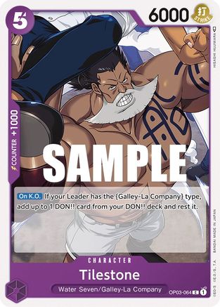 Tilestone (OP03-064) - Pillars of Strength - Premium One Piece Single from Bandai - Just $0.25! Shop now at Game Crave Tournament Store