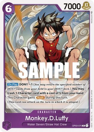 Monkey.D.Luffy (OP03-070) - Pillars of Strength Foil - Premium One Piece Single from Bandai - Just $0.25! Shop now at Game Crave Tournament Store