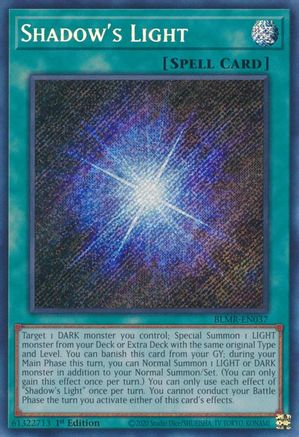 Shadow's Light (BLMR-EN037) - Battles of Legend: Monstrous Revenge 1st Edition - Premium Yugioh Single from Konami - Just $0.69! Shop now at Game Crave Tournament Store