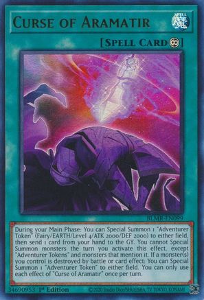 Curse of Aramatir (BLMR-EN099) - Battles of Legend: Monstrous Revenge 1st Edition - Premium Yugioh Single from Konami - Just $0.25! Shop now at Game Crave Tournament Store