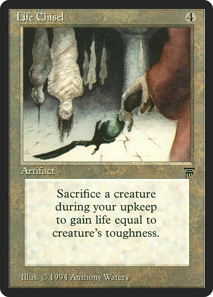 Life Chisel (LEG-283) - Legends - Premium MTG Single from Wizards of the Coast - Just $0.63! Shop now at Game Crave Tournament Store