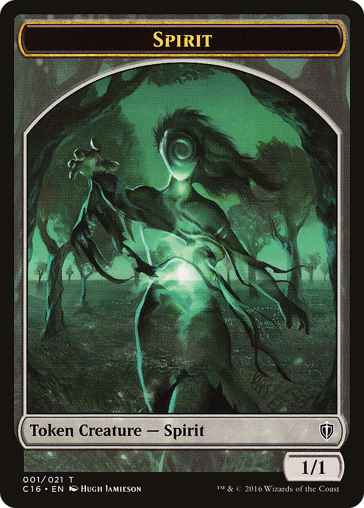 Spirit (TC16-001) - Commander 2016 Tokens - Premium MTG Single from Wizards of the Coast - Just $0! Shop now at Game Crave Tournament Store