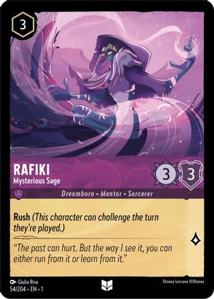 Rafiki - Mysterious Sage (54/204) - The First Chapter - Premium Lorcana Single from Disney - Just $0.08! Shop now at Game Crave Tournament Store
