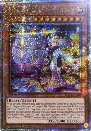 Noh-P.U.N.K. Foxy Tune (Quarter Century Secret Rare) (BLMR-EN063) - Battles of Legend: Monstrous Revenge 1st Edition - Premium Yugioh Single from Konami - Just $41.38! Shop now at Game Crave Tournament Store