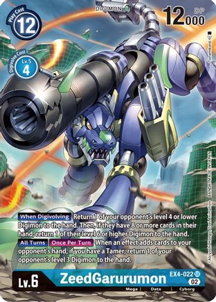 ZeedGarurumon (Alternate Art) (EX4-022) - Alternative Being Booster Foil - Premium Digimon Single from Bandai - Just $0.64! Shop now at Game Crave Tournament Store