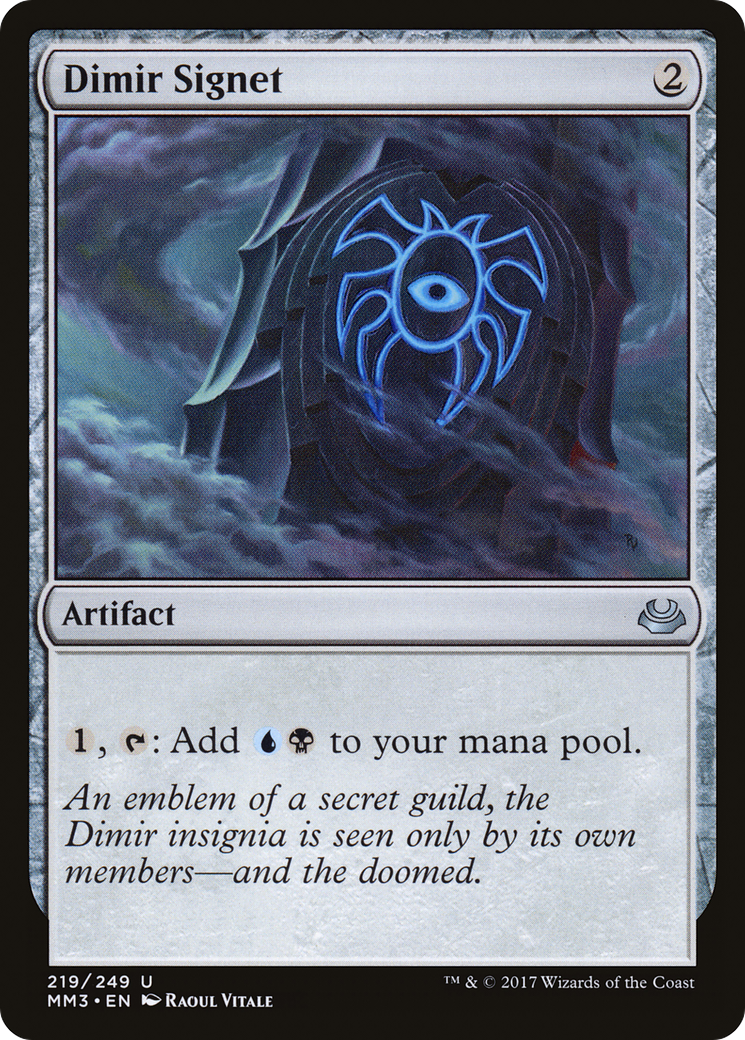 Dimir Signet (MM3-219) - Modern Masters 2017 Foil - Premium MTG Single from Wizards of the Coast - Just $0.67! Shop now at Game Crave Tournament Store