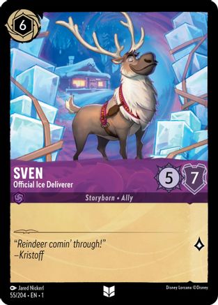 Sven - Official Ice Deliverer (55/204) - The First Chapter Cold Foil - Premium Lorcana Single from Disney - Just $0.09! Shop now at Game Crave Tournament Store