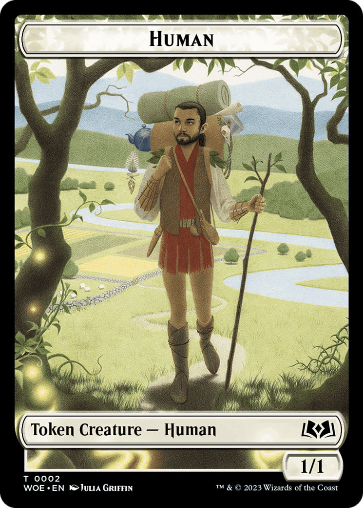 Human (TWOE-002) - Wilds of Eldraine Tokens - Premium MTG Single from Wizards of the Coast - Just $0.08! Shop now at Game Crave Tournament Store