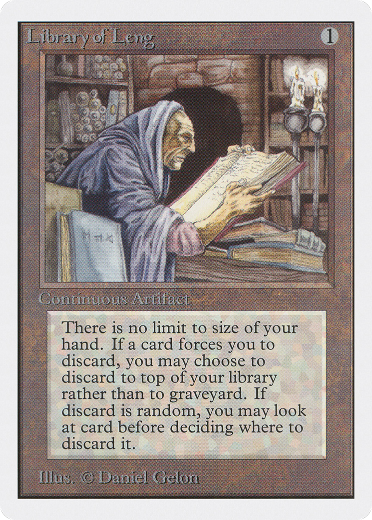 Library of Leng (2ED-258) - Unlimited Edition - Premium MTG Single from Wizards of the Coast - Just $3.38! Shop now at Game Crave Tournament Store