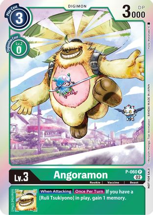 Angoramon (Winner Pack Royal Knights) (P-060) - Digimon Promotion Cards Foil - Premium Digimon Single from Bandai - Just $0.12! Shop now at Game Crave Tournament Store