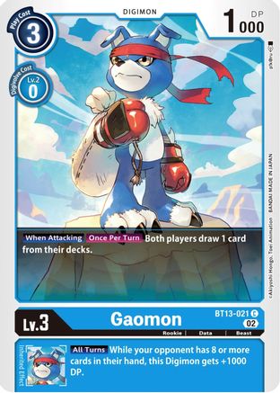 Gaomon (BT13-021) - Versus Royal Knights - Premium Digimon Single from Bandai - Just $0.25! Shop now at Game Crave Tournament Store