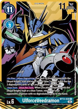 UlforceVeedramon (Alternate Art) (BT13-030) - Versus Royal Knights Foil - Premium Digimon Single from Bandai - Just $11.25! Shop now at Game Crave Tournament Store