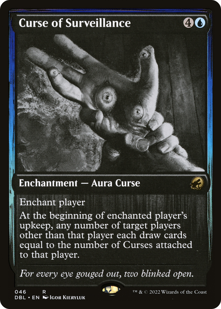 Curse of Surveillance (DBL-046) - Innistrad: Double Feature - Premium MTG Single from Wizards of the Coast - Just $0.15! Shop now at Game Crave Tournament Store