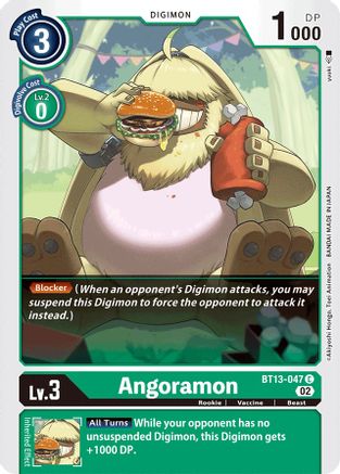 Angoramon (BT13-047) - Versus Royal Knights - Premium Digimon Single from Bandai - Just $0.25! Shop now at Game Crave Tournament Store
