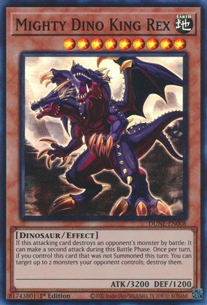 Mighty Dino King Rex (DUNE-EN008) - Duelist Nexus 1st Edition - Premium Yugioh Single from Konami - Just $0.25! Shop now at Game Crave Tournament Store