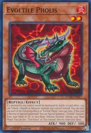 DUNE-EN017 Evoltile Pholis :: Common 1st Edition Mint YuGiOh Card