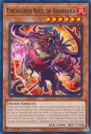 Unchained Soul of Sharvara (DUNE-EN019) - Duelist Nexus 1st Edition - Premium Yugioh Single from Konami - Just $0.25! Shop now at Game Crave Tournament Store