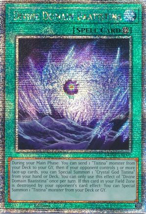 Divine Domain Baatistina (Quarter Century Secret Rare) (DUNE-EN090) - Duelist Nexus 1st Edition - Premium Yugioh Single from Konami - Just $11.11! Shop now at Game Crave Tournament Store